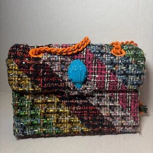Kurt Geiger London Large Kensington Tweed Shoulder Bag